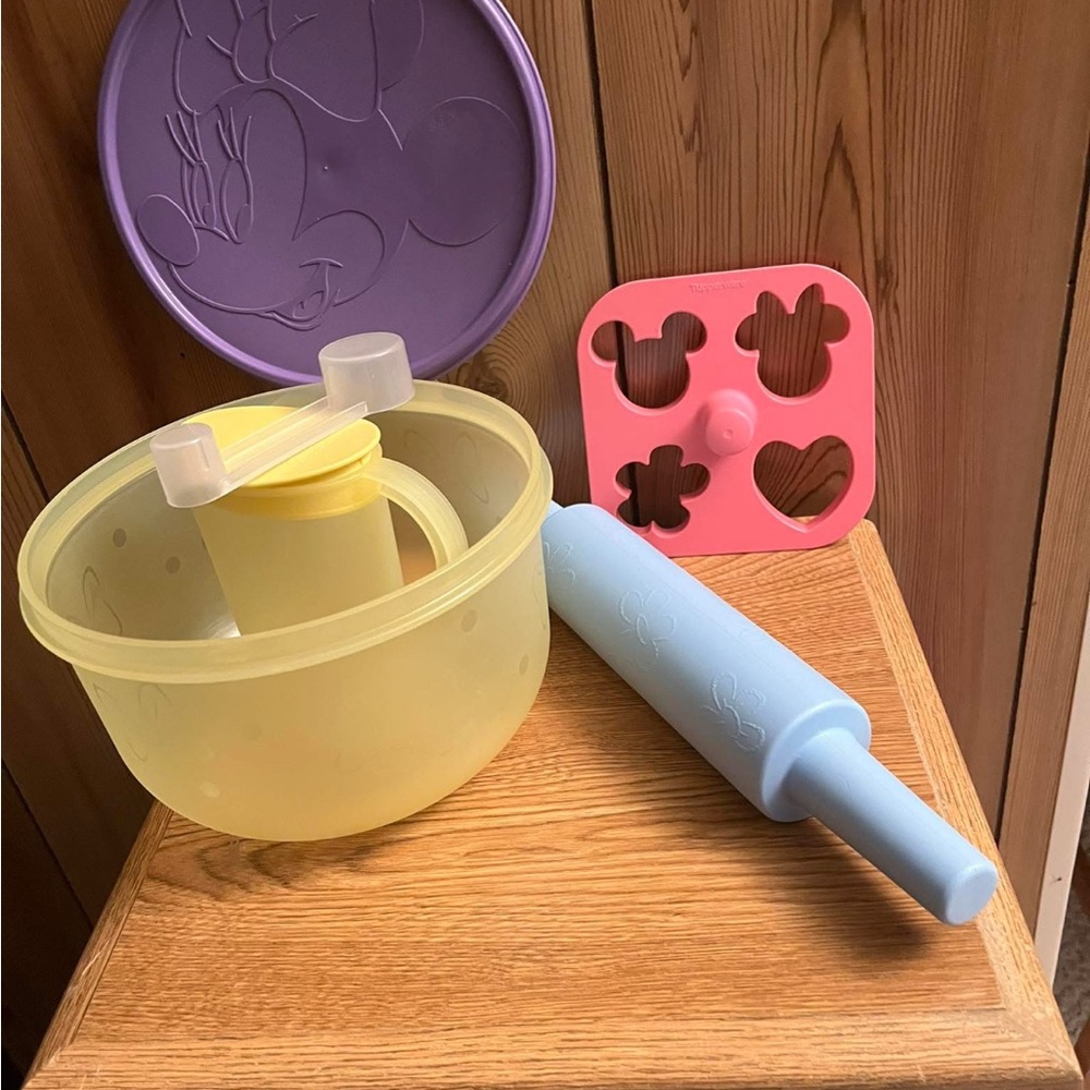 Tupperware Disney Colorful Baking Play Set - Yellow, Blue, Pink, Purple